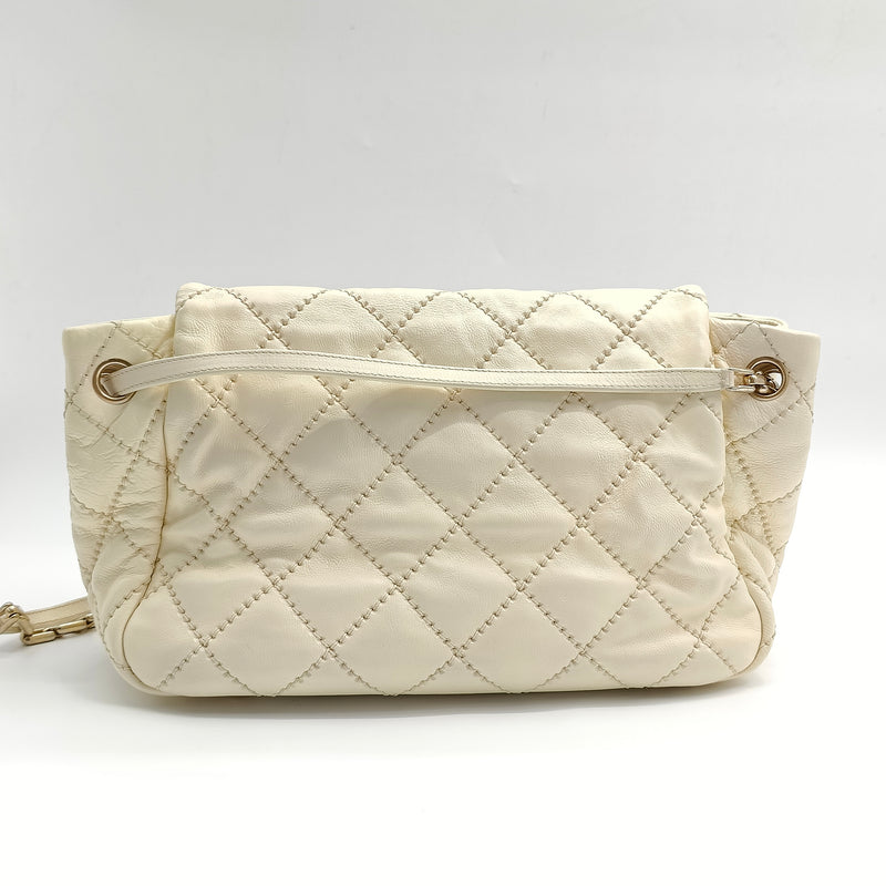 Lambskin Retro Chain Accordion Flap Bag