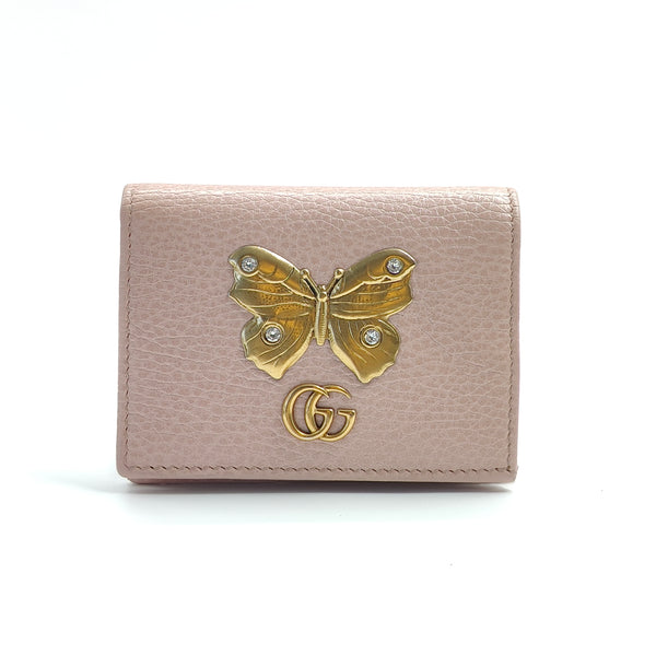 GG Marmont Flap Card Case Embellished Leather