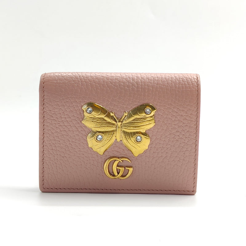 GG Marmont Flap Card Case Embellished Leather