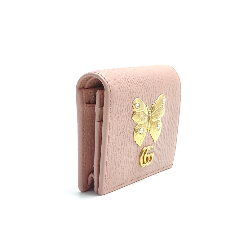 GG Marmont Flap Card Case Embellished Leather