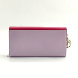 Diorissimo Rencontre Bicolor Chain Wallet Leather