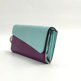 Diorissimo Rencontre Bicolor Chain Wallet Leather