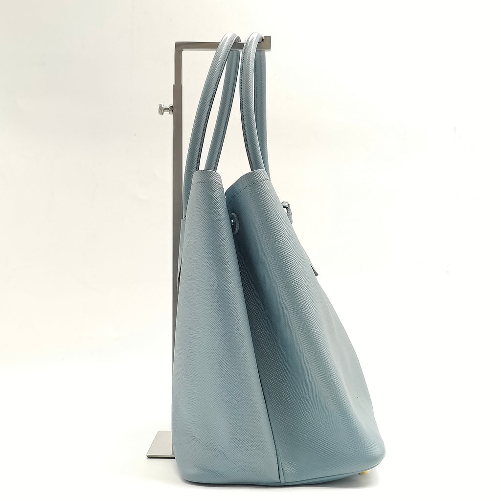 Cuir Double Tote Saffiano Leather Medium