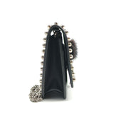 Karlito Wallet on Chain Studded Printed Leather