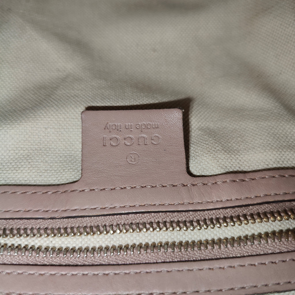 Vintage Web Boston Bag GG Canvas Medium