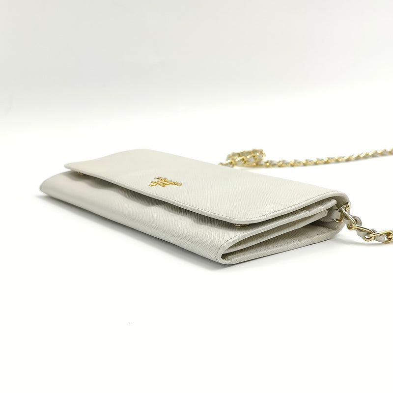 Wallet on Chain Saffiano Leather