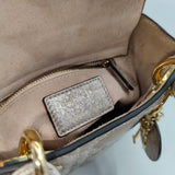 Mini Lady Dior Bag Opaline Pearlescent Cannage Lambskin