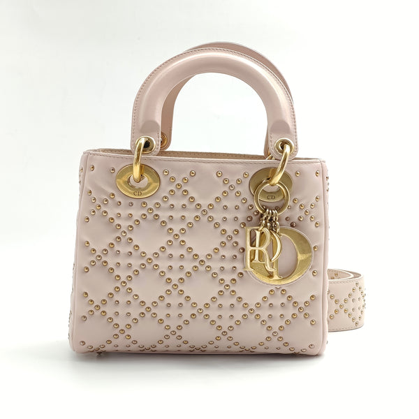 Supple Lady Dior Bag Cannage Studded Lambskin Mini