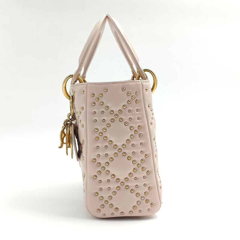 Supple Lady Dior Bag Cannage Studded Lambskin Mini