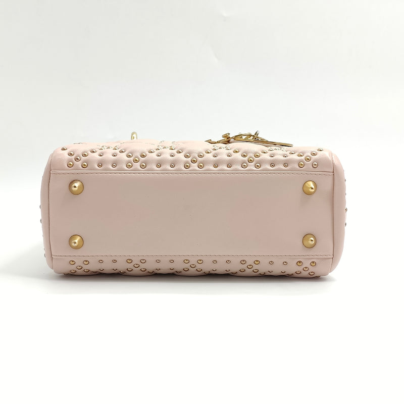 Supple Lady Dior Bag Cannage Studded Lambskin Mini