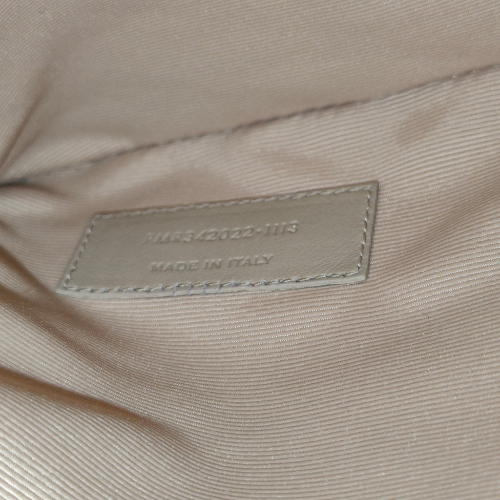 Lambskin Matelasse Chevron Monogram Cassandre Shopper Dark Beige