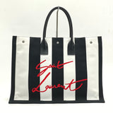 Noe Shopping Tote Striped Canvas Large