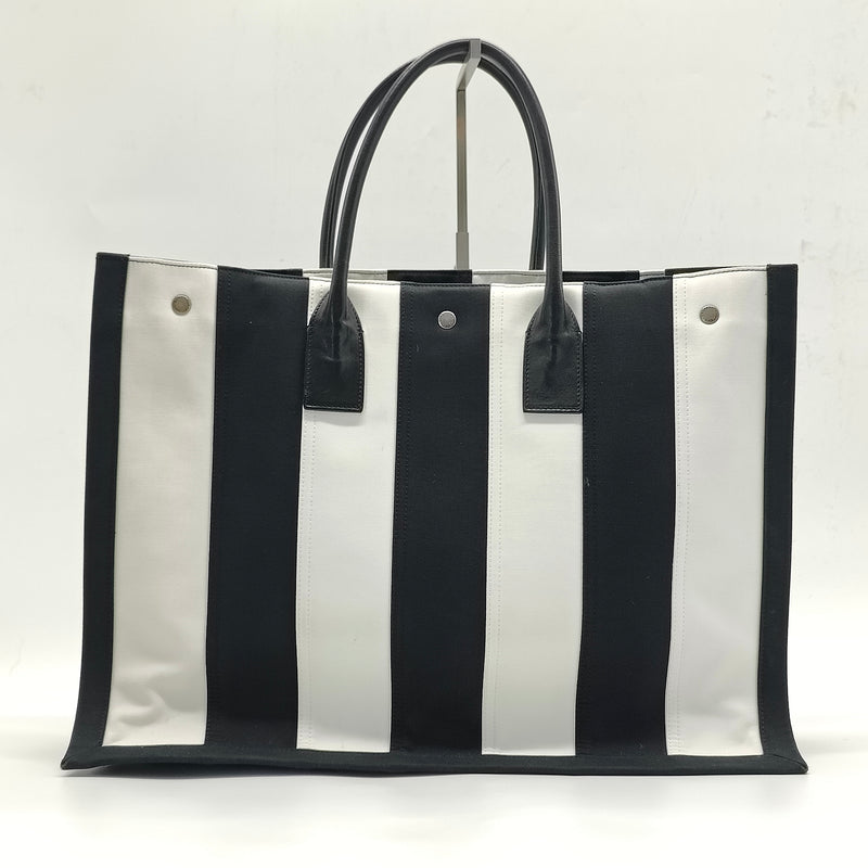 Noe Shopping Tote Striped Canvas Large