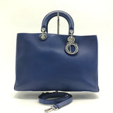 Smooth Calfskin Large Diorissimo Tote Blue