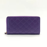 Signature Zip Around Wallet Guccissima Leather