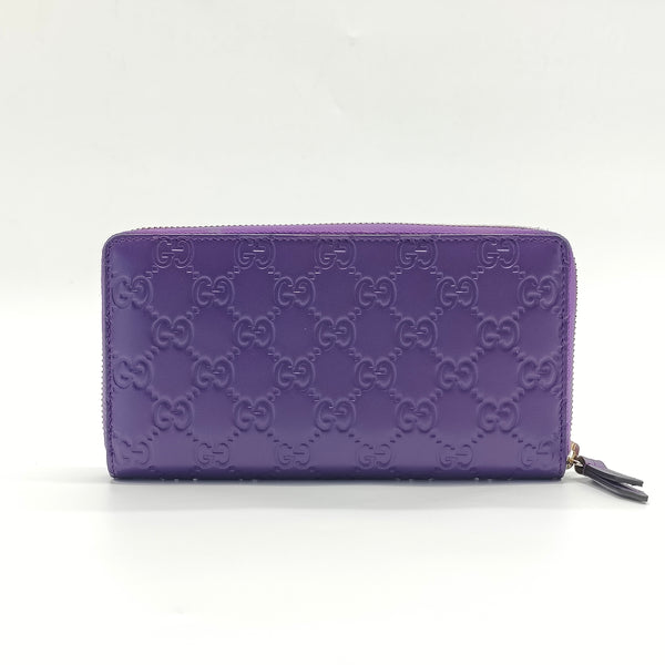 Signature Zip Around Wallet Guccissima Leather