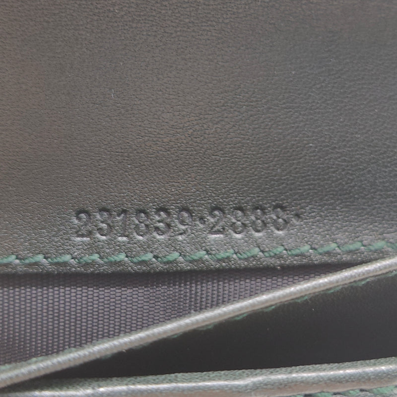 Black Guccissima Continental Wallet