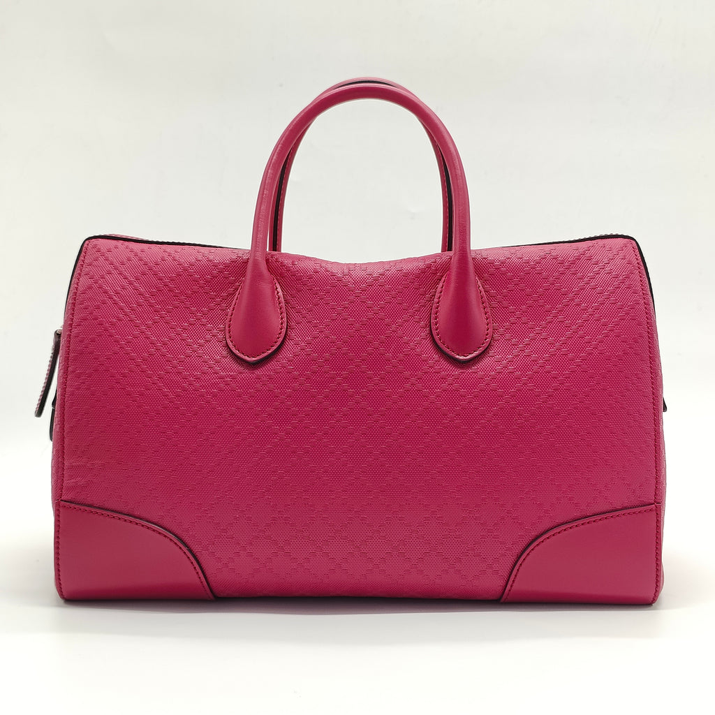 Bright Boston Bag Diamante Leather Medium