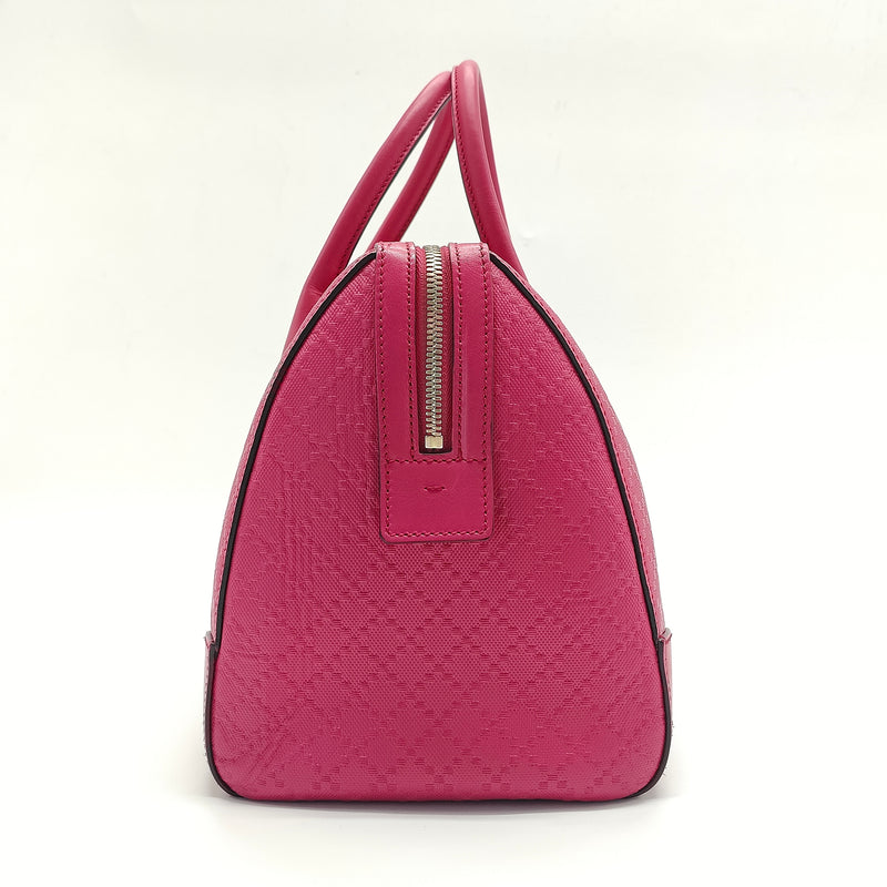 Bright Boston Bag Diamante Leather Medium