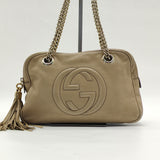 Soho Chain Zipped Shoulder Bag Leather Small