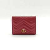 GG Marmont Card Case Wallet Matelasse Leather