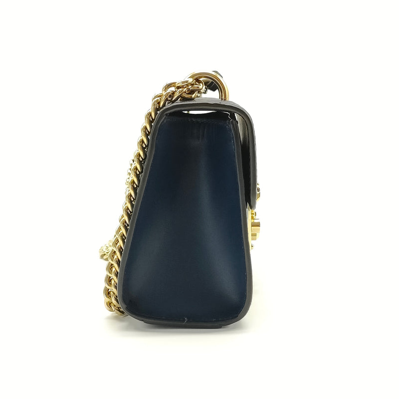 Guccissima Small Padlock Shoulder Bag Black