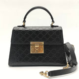 Padlock Top Handle Bag Guccissima Leather Small