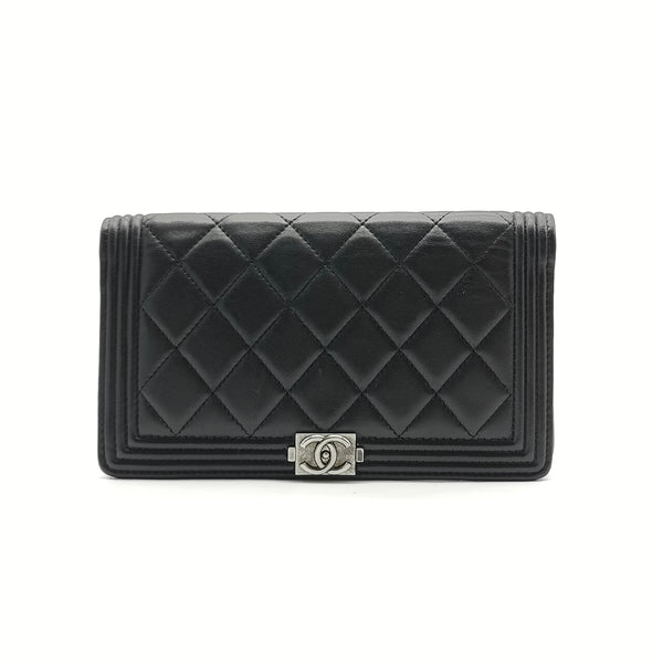 Boy Yen Wallet Quilted Lambskin