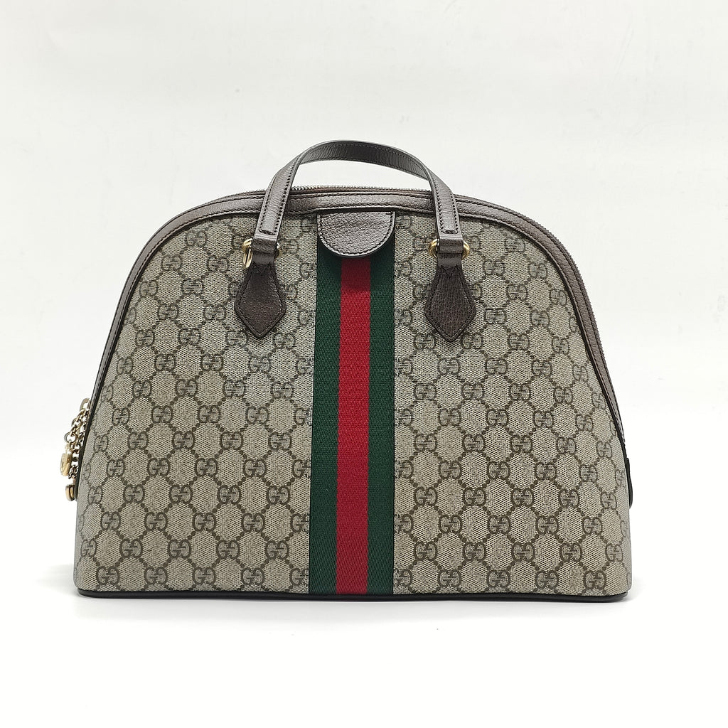 Ophidia Dome Shoulder Bag GG Coated Canvas