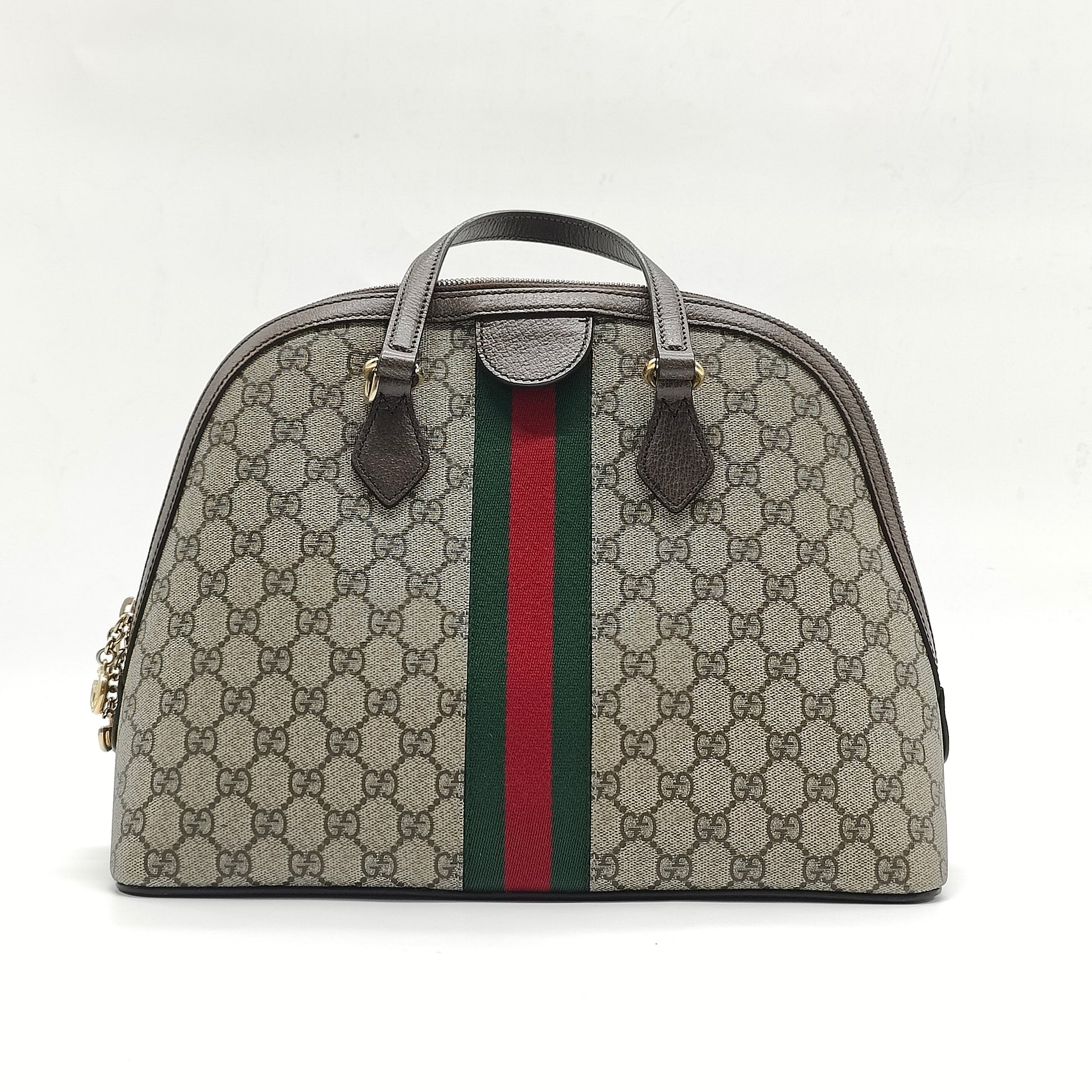 Ophidia Dome Shoulder Bag GG Coated Canvas