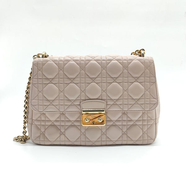 Lambskin Cannage Large Miss Dior Flap Rose Poudre (Copy)