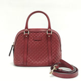 Microguccissima Medium Dome Bag Red