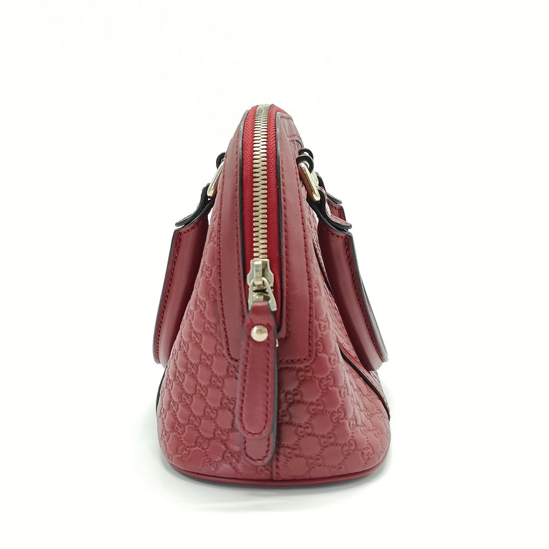 Microguccissima Medium Dome Bag Red