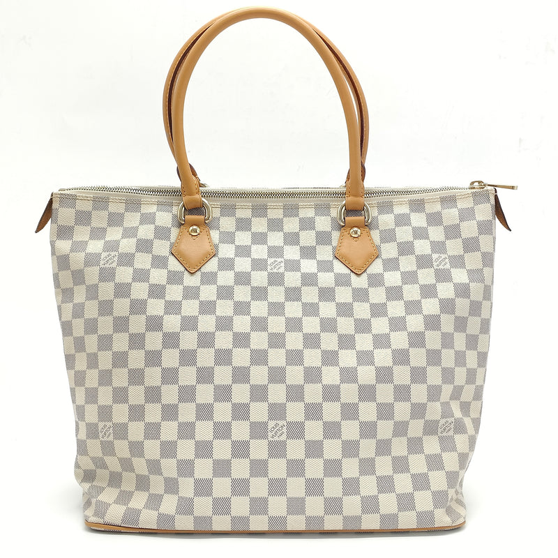 Damier Azur Saleya MM Zip Tote Bag