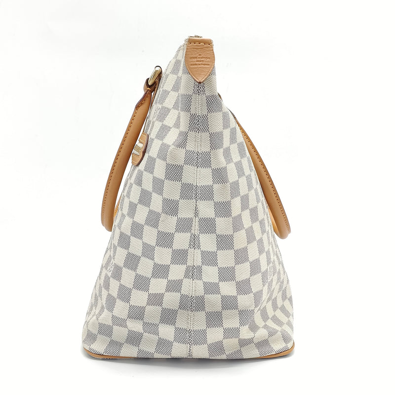 Damier Azur Saleya MM Zip Tote Bag