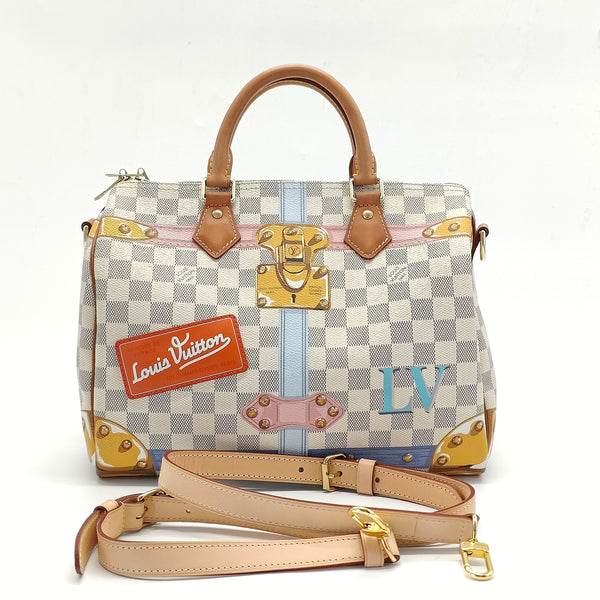 Speedy Bandouliere Bag Limited Edition Damier Summer Trunks 30