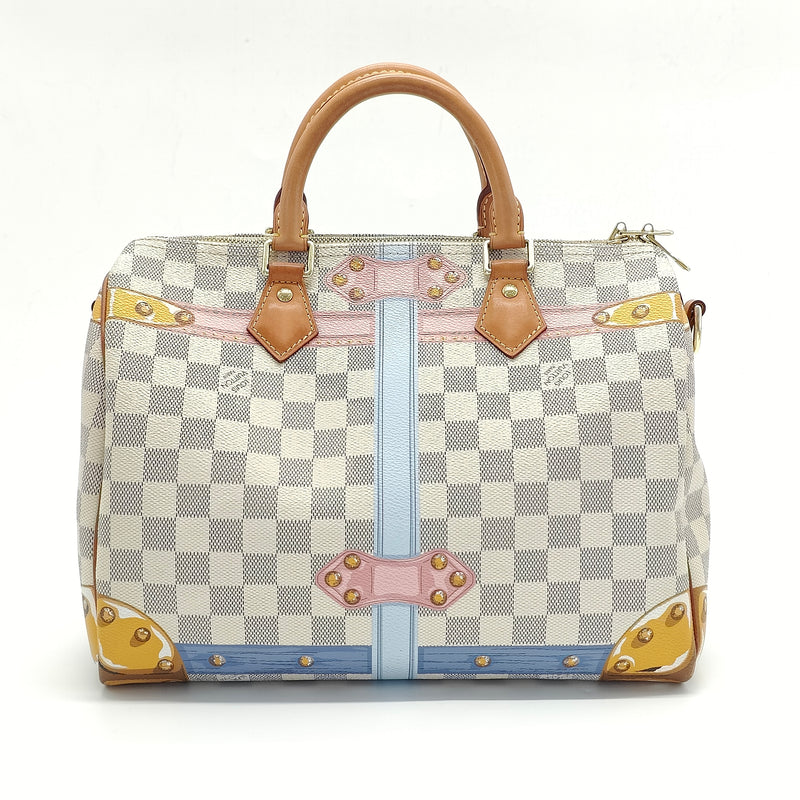 Speedy Bandouliere Bag Limited Edition Damier Summer Trunks 30