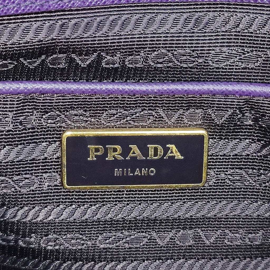 Lux Open Tote Saffiano Leather North South