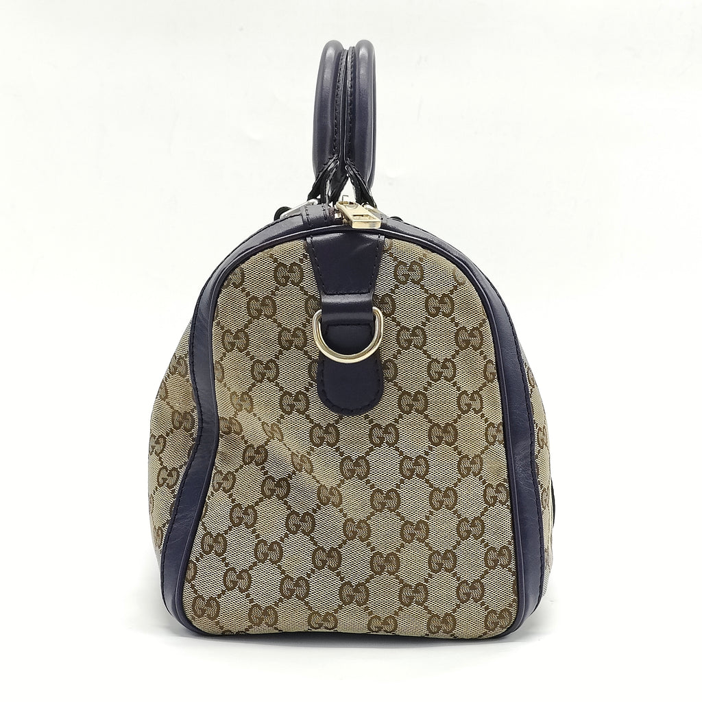 Vintage Web Boston Bag GG Canvas Medium