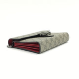 Dionysus Chain Wallet GG Coated Canvas Small