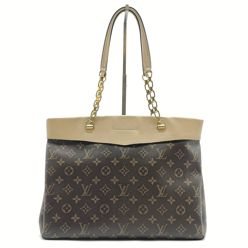 Pallas Shopper Monogram Canvas and Calfskin