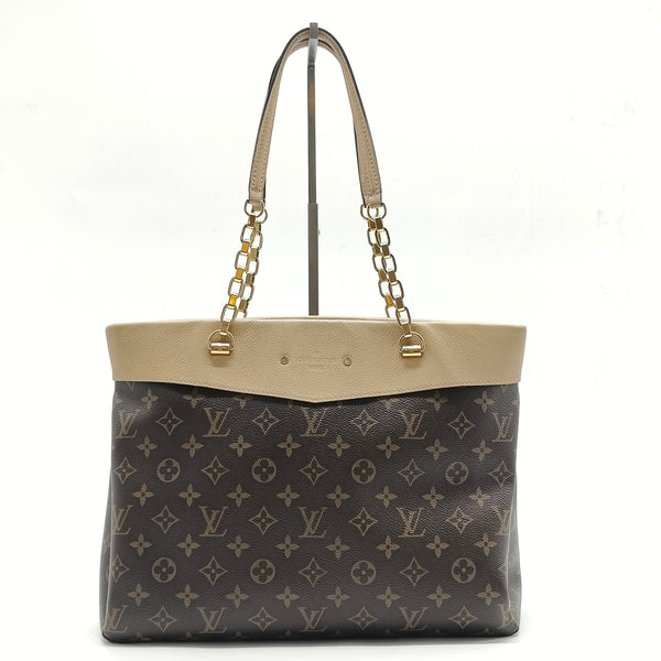 Pallas Shopper Monogram Canvas and Calfskin