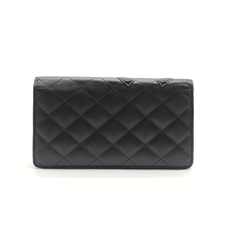 Cambon Bifold Wallet Quilted Lambskin Long