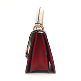 Queen Margaret Top Handle Bag Colorblock Leather