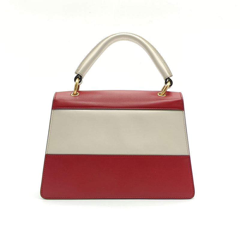 Queen Margaret Top Handle Bag Colorblock Leather