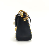 Pearly Padlock Shoulder Bag Studded Leather Small