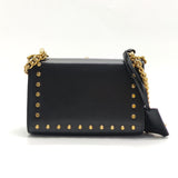 Pearly Padlock Shoulder Bag Studded Leather Small