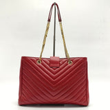 Classic Monogram Shopper Matelasse Chevron Leather Large