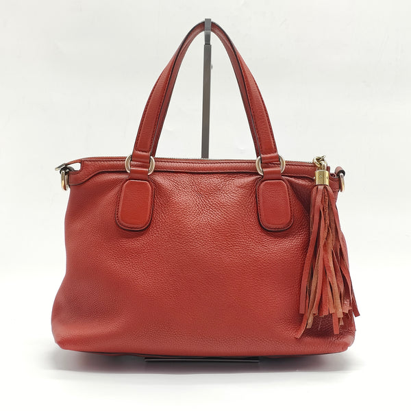 Soho Convertible Soft Top Handle Bag Leather