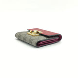 Padlock Flap Wallet GG Coated Canvas and Leather Small